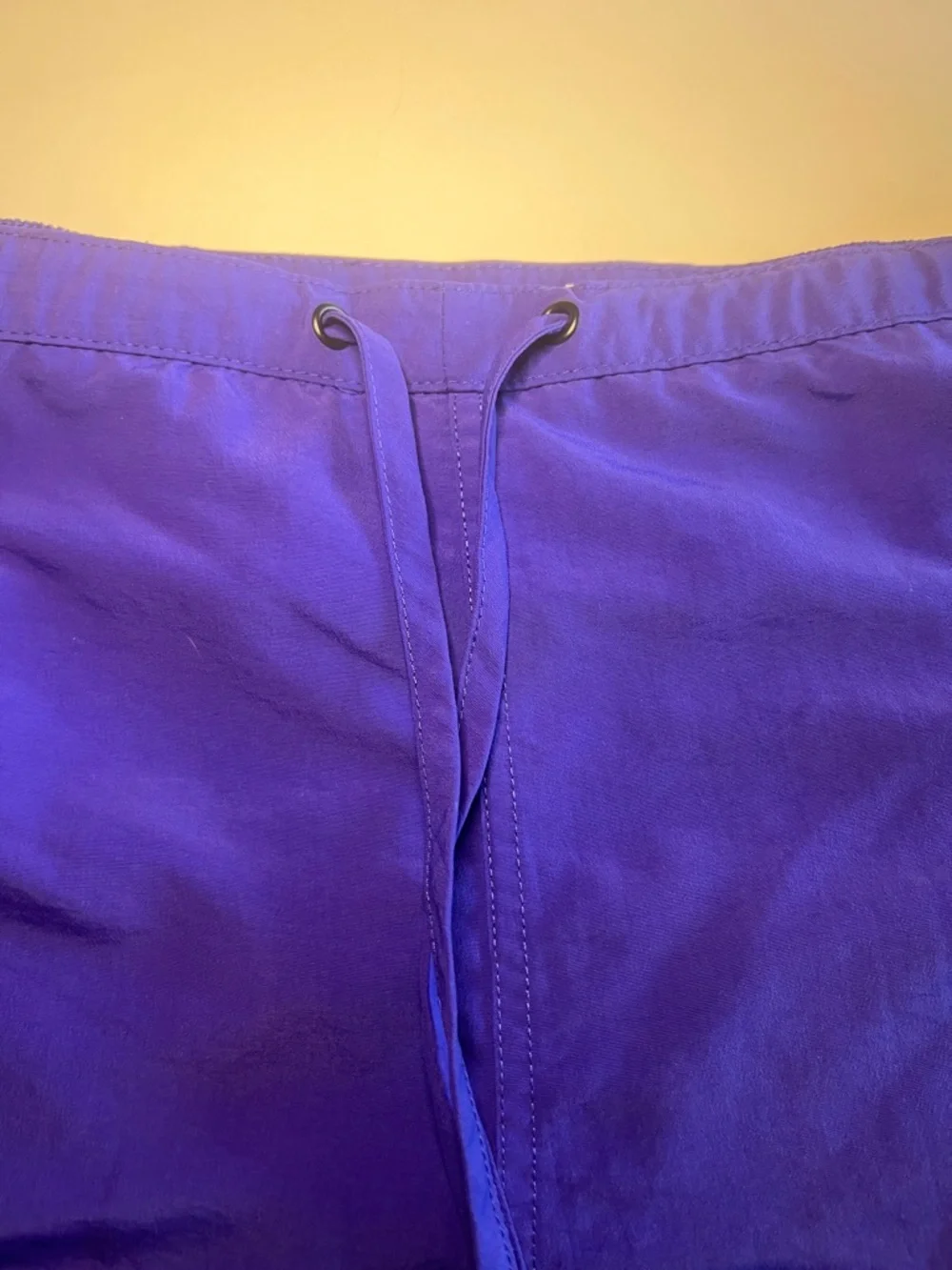 L.L. Bean BeanSport Shorts Purple 1X Mesh Lined Drawstring 268949 UPF 50 Workout